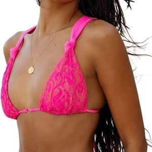 NWT, Beach Bunny Swimwear Bikini Top Size L